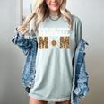 Loud And Proud Baseball Mom Leopard Mama Loves Women's Comfort Colors T-Shirt Denim
