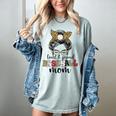 Loud And Proud Baseball Mom Messy Bun Leopard Baseball Mom Women's Comfort Colors T-Shirt Denim Loud And Proud Baseball Mom Messy Bun Leopard Baseball Mom Women's Comfort Colors T-Shirt Denim