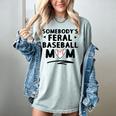 Loudmouth Baseball Mama ShirtSomebody's Feral Baseball Mom Women's Comfort Colors T-Shirt Denim