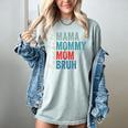 Mama Mommy Mom Bruh Baseball Mom Lover Mother's Day Women's Comfort Colors T-Shirt Denim