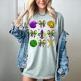 Mardi Gras Baseball Coquette Bow Fat Tuesday Parade Girls Women's Comfort Colors T-Shirt Denim Mardi Gras Baseball Coquette Bow Fat Tuesday Parade Girls Women's Comfort Colors T-Shirt Denim