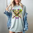 Mardi Gras Baseball Jester Hat New Orleans Men Women Kid Women's Comfort Colors T-Shirt Denim Mardi Gras Baseball Jester Hat New Orleans Men Women Kid Women's Comfort Colors T-Shirt Denim