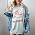 Mask On Fear Gone Baseball Catcher Softball Women's Comfort Colors T-Shirt Denim Mask On Fear Gone Baseball Catcher Softball Women's Comfort Colors T-Shirt Denim