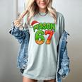 Mason 67 Christmas Ice Cream Drip Meme Six Seven Baseball Women's Comfort Colors T-Shirt Denim