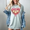 Melting Baseball Drip Heart Softball Player Lover Ice Cream Women's Comfort Colors T-Shirt Denim Melting Baseball Drip Heart Softball Player Lover Ice Cream Women's Comfort Colors T-Shirt Denim