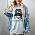 Mexico Baseball Mom Messy Bun Women's Comfort Colors T-Shirt Denim