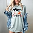 Mom Of Both Basketball Baseball Mom Women's Comfort Colors T-Shirt Denim