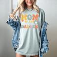 Mom Of The Birthday Baller Groovy Baseball Mom Women's Comfort Colors T-Shirt Denim Mom Of The Birthday Baller Groovy Baseball Mom Women's Comfort Colors T-Shirt Denim