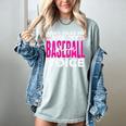 Mothers Don'T Make Me Use My Baseball Mom Voice Women's Comfort Colors T-Shirt Denim Mothers Don'T Make Me Use My Baseball Mom Voice Women's Comfort Colors T-Shirt Denim
