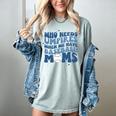 Who Needs Umpires When We Have Baseball Moms Groovy Retro Women's Comfort Colors T-Shirt Denim Who Needs Umpires When We Have Baseball Moms Groovy Retro Women's Comfort Colors T-Shirt Denim