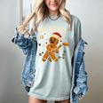 Oh Snap Gingerbreadman Christmas Baseball Women's Comfort Colors T-Shirt Denim