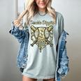 Old School Camo Baseball Drip Double Digits 10th Birthday Women's Comfort Colors T-Shirt Denim