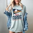 Pat's Pocket Pancakes Flag Baseball On Pancake Women's Comfort Colors T-Shirt Denim Pat's Pocket Pancakes Flag Baseball On Pancake Women's Comfort Colors T-Shirt Denim