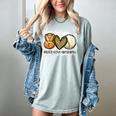 Peace Love Baseball Mom Leopard Print Mother's Day Women's Comfort Colors T-Shirt Denim Peace Love Baseball Mom Leopard Print Mother's Day Women's Comfort Colors T-Shirt Denim