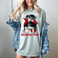 Peru Baseball Mom Messy Bun Women's Comfort Colors T-Shirt Denim Peru Baseball Mom Messy Bun Women's Comfort Colors T-Shirt Denim