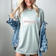 Philadelphia Baseball Skyline Philly Men Women Women's Comfort Colors T-Shirt Denim