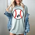 Pregnant Baseball Mom Pregnancy Announcement Baby Feet Belly Women's Comfort Colors T-Shirt Denim Pregnant Baseball Mom Pregnancy Announcement Baby Feet Belly Women's Comfort Colors T-Shirt Denim