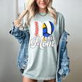 Proud Ball Mom Volleyball Baseball Mom Heart Women's Comfort Colors T-Shirt Denim Proud Ball Mom Volleyball Baseball Mom Heart Women's Comfort Colors T-Shirt Denim