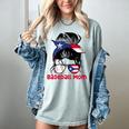 Puerto Rico Baseball Mom Messy Bun Boricua Women's Comfort Colors T-Shirt Denim Puerto Rico Baseball Mom Messy Bun Boricua Women's Comfort Colors T-Shirt Denim