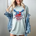 Respect The Drip Baseball American Flag Ice Cream Drip Youth Women's Comfort Colors T-Shirt Denim Respect The Drip Baseball American Flag Ice Cream Drip Youth Women's Comfort Colors T-Shirt Denim