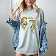 Retro I Was 6 Now I'm 7 Camo 67 Ice Cream Drip Baseball Women's Comfort Colors T-Shirt Denim
