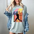 Retro Baseball Drip Boys Ice Cream Patriotic American Flag Women's Comfort Colors T-Shirt Denim Retro Baseball Drip Boys Ice Cream Patriotic American Flag Women's Comfort Colors T-Shirt Denim