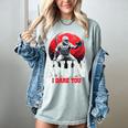 Run I Dare You Baseball Ball Player Catcher Coach Tee Women's Comfort Colors T-Shirt Denim