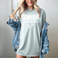 Senior Baseball Mom 2024 Team Parent Helper Class Of 2024 Women's Comfort Colors T-Shirt Denim