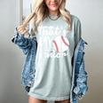 My Senior Baseball Senior Mom 2026 Baseball Senior Mama Women's Comfort Colors T-Shirt Denim
