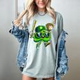 Shamrock Lucky Clover Baseball Patricks Day Family Matching Women's Comfort Colors T-Shirt Denim Shamrock Lucky Clover Baseball Patricks Day Family Matching Women's Comfort Colors T-Shirt Denim