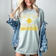 Shut Up I'm Doing Gamechanger Baseball Softball Cheer Women's Comfort Colors T-Shirt Denim