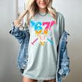 Six Seven Baseball Ice Cream Drip Cool 67 Gen Alpha Slang Women's Comfort Colors T-Shirt Denim Six Seven Baseball Ice Cream Drip Cool 67 Gen Alpha Slang Women's Comfort Colors T-Shirt Denim