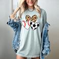 Soccer Baseball Heart Soccer Baseball Mom Women's Comfort Colors T-Shirt Denim