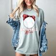 Softball Baseball Mom Floral Tee Mother's Day Women's Comfort Colors T-Shirt Denim Softball Baseball Mom Floral Tee Mother's Day Women's Comfort Colors T-Shirt Denim
