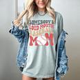 Somebody's Loudmouth Baseball Mom Baseball Women's Comfort Colors T-Shirt Denim