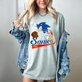 Sonic The Hedgehog Sonic Baseball Est 1991 Women's Comfort Colors T-Shirt Denim Sonic The Hedgehog Sonic Baseball Est 1991 Women's Comfort Colors T-Shirt Denim