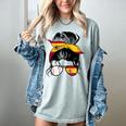 Spanish Baseball Mom Messy Bun Spain Baseball Girl Women's Comfort Colors T-Shirt Denim