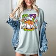 Spooky Halloween Baseball Ice Cream Dripping Six Seven 6 7 Women's Comfort Colors T-Shirt Denim
