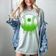 St Patricks Day Shamrock Baseball Irish Boys Kids Men Women's Comfort Colors T-Shirt Denim