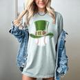 St Patricks Day Shamrock Baseball Saint Paddy's Kids Boys Women's Comfort Colors T-Shirt Denim