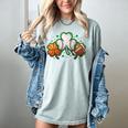 St Patricks Day Shamrock Sports Baseball Basketball Football Women's Comfort Colors T-Shirt Denim St Patricks Day Shamrock Sports Baseball Basketball Football Women's Comfort Colors T-Shirt Denim