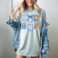 Stamps Coquette Bow Baseball Kids Youth Girls Baseball Mom Women's Comfort Colors T-Shirt Denim Stamps Coquette Bow Baseball Kids Youth Girls Baseball Mom Women's Comfort Colors T-Shirt Denim