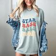 All Star Baseball Mom Women's Comfort Colors T-Shirt Denim