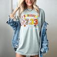 I Survived 6733 Days Of 1st Grade Baseball Football 100 Day Women's Comfort Colors T-Shirt Denim