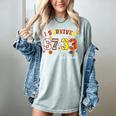 I Survived 6733 Days Of 3rd Grade Baseball Football 100 Day Women's Comfort Colors T-Shirt Denim