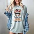 That's My Granddaughter Out There Baseball Mom Mother's Day Women's Comfort Colors T-Shirt Denim