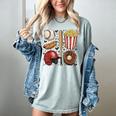 Tis The Season Baseball Mom Game Day Cheering Sports Lover Women's Comfort Colors T-Shirt Denim
