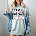 Travel Baseball Mom Sports Mom Baseball Mama Women's Comfort Colors T-Shirt Denim