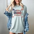 Umpire And Hotdogs 4th July Baseball Moms Women's Comfort Colors T-Shirt Denim