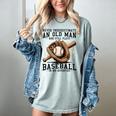 Never Underestimate Old Man Plays Baseball In His Seventies Women's Comfort Colors T-Shirt Denim Never Underestimate Old Man Plays Baseball In His Seventies Women's Comfort Colors T-Shirt Denim